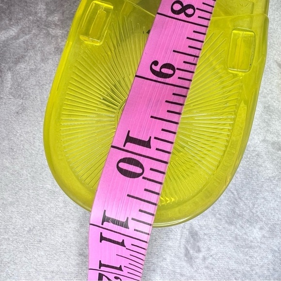 KATY Perry Womens The Geli-Pvc Ankle Strap Smiley Faces Flat Sandals Yellow - Picture 8 of 9